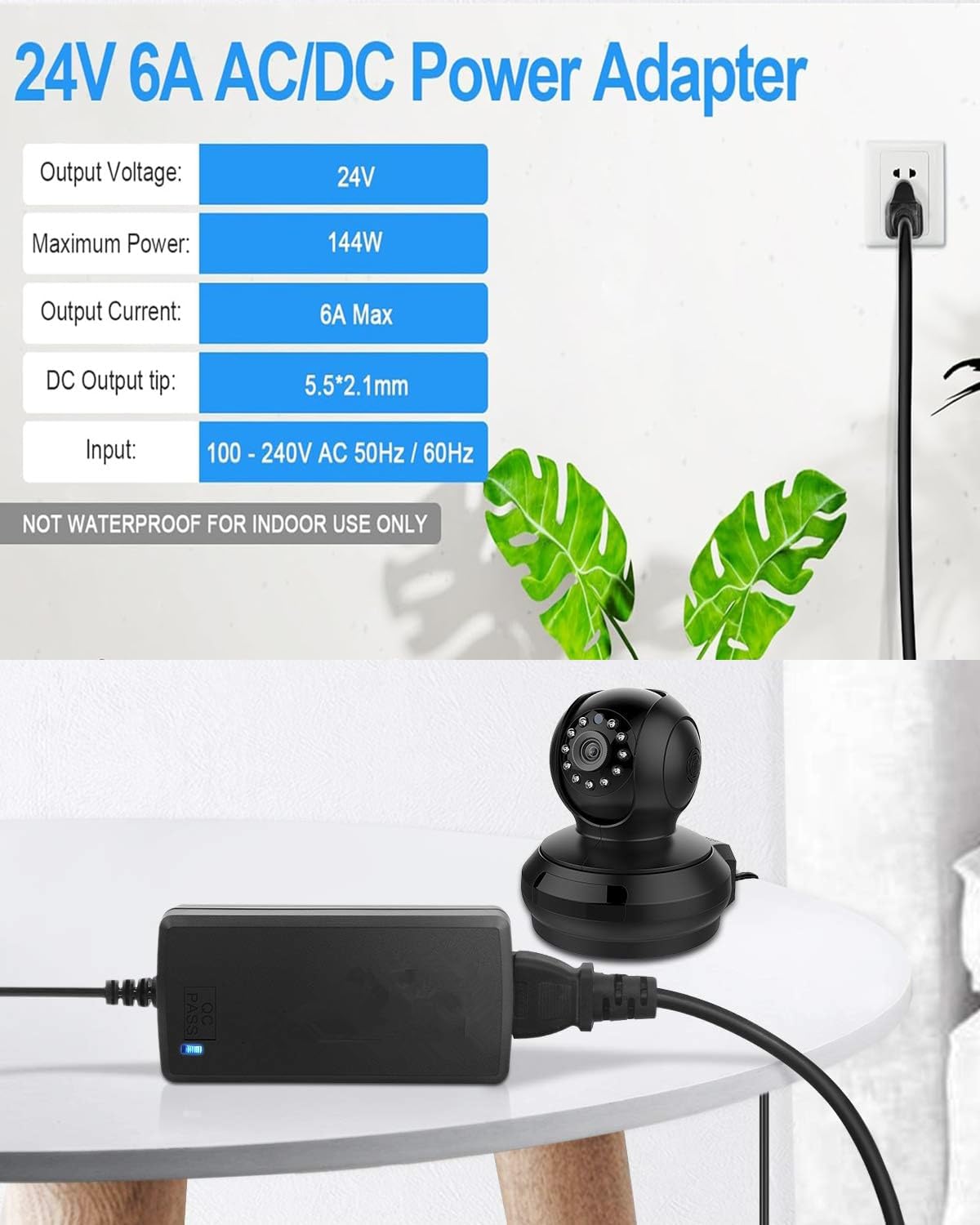 AORSI 144W AC Adapters 24V 6A AC Adapter Power Supply Converter Transformer NEW