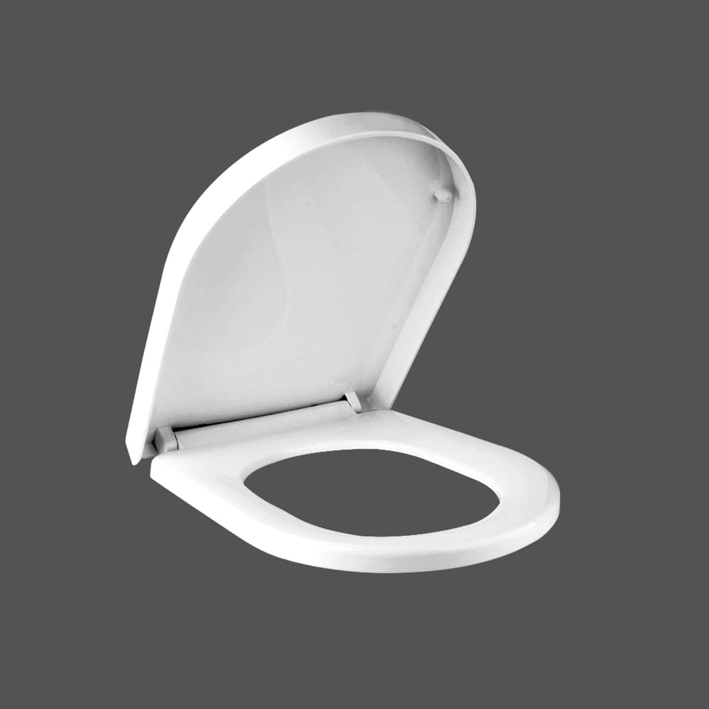 Fanmitrk Elongated Soft Close Toilet Seat Heavy Duty Adjustable White NEW