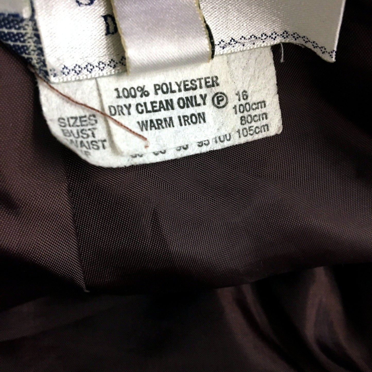 Womens Solo Designs Brown Polyester Pencil Skirt for Size 14