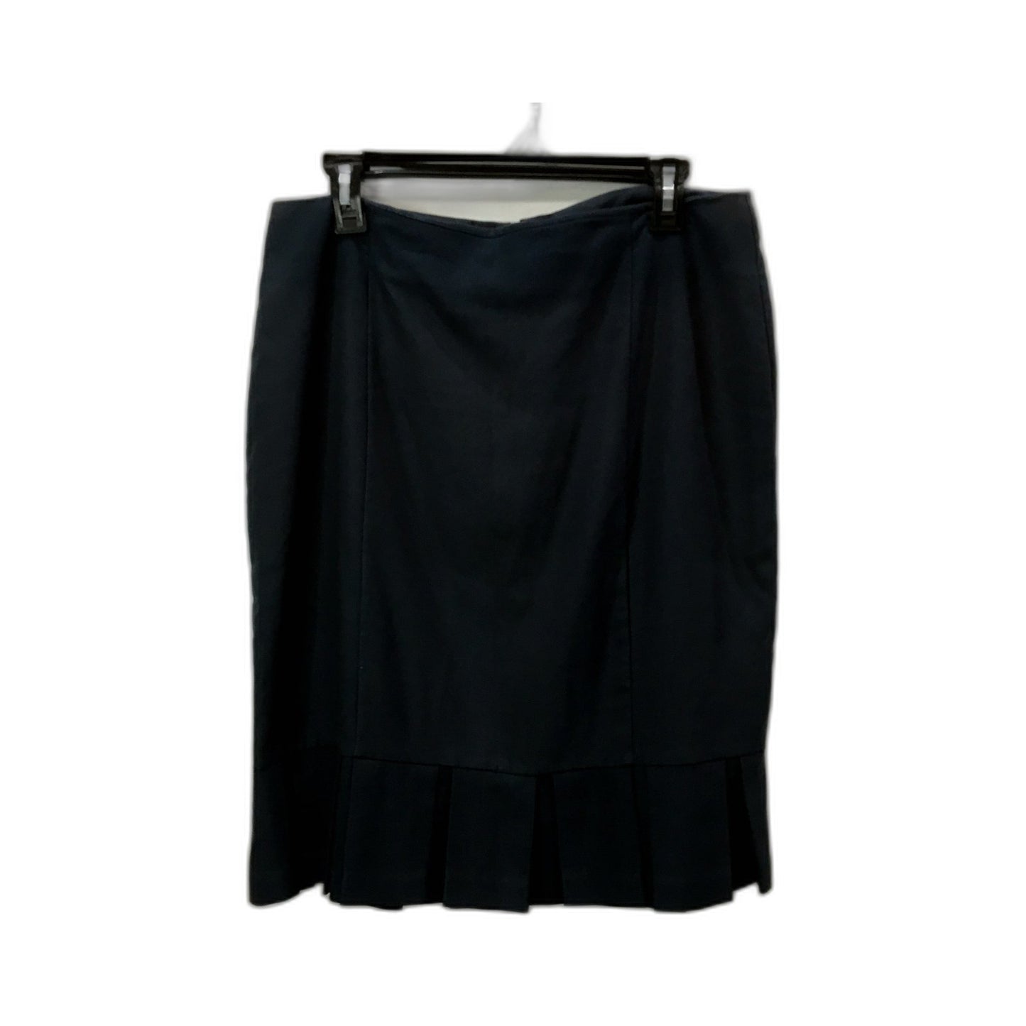 Jacquie Womens Pleated Skirt Elegant Versatile Comfortable Black Attire Size 12