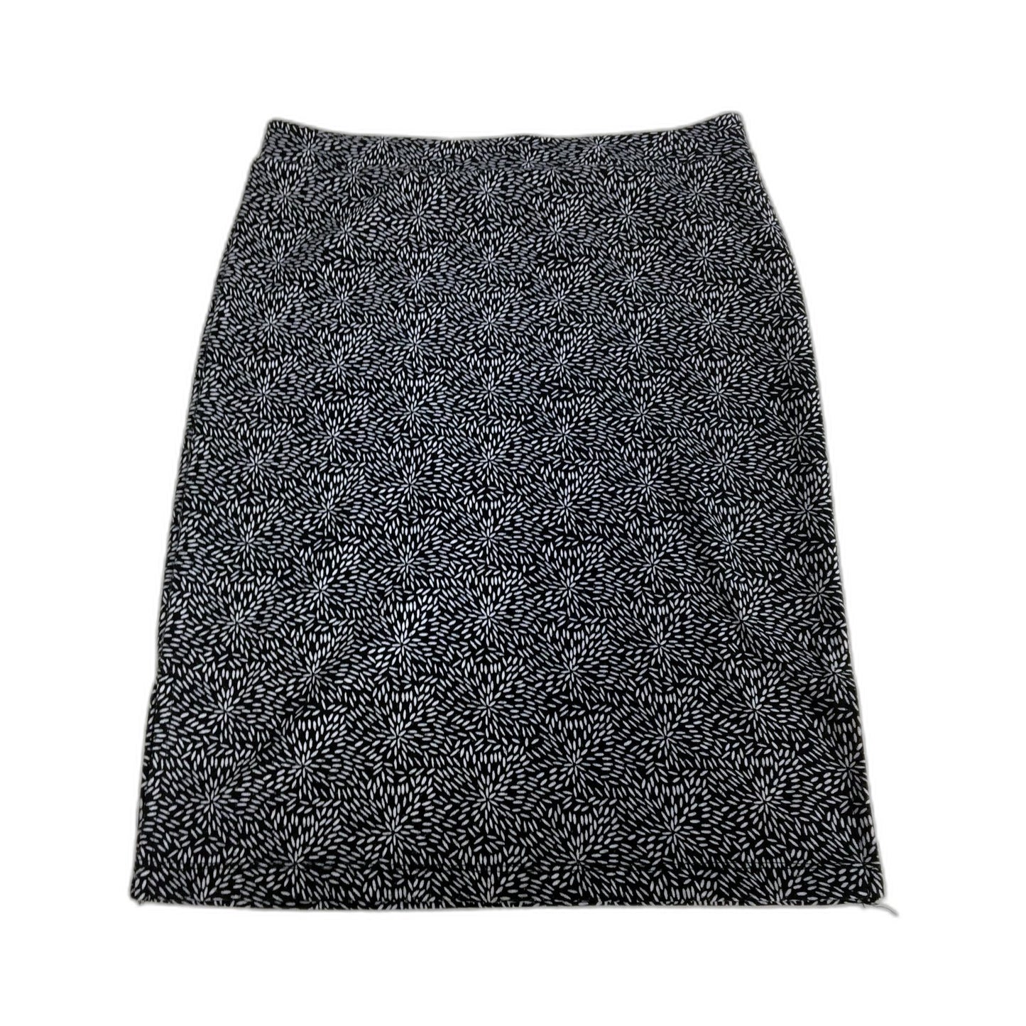 ed.it.ed Floral Print Black and White Skirt for Casual Wear Womens Size 8
