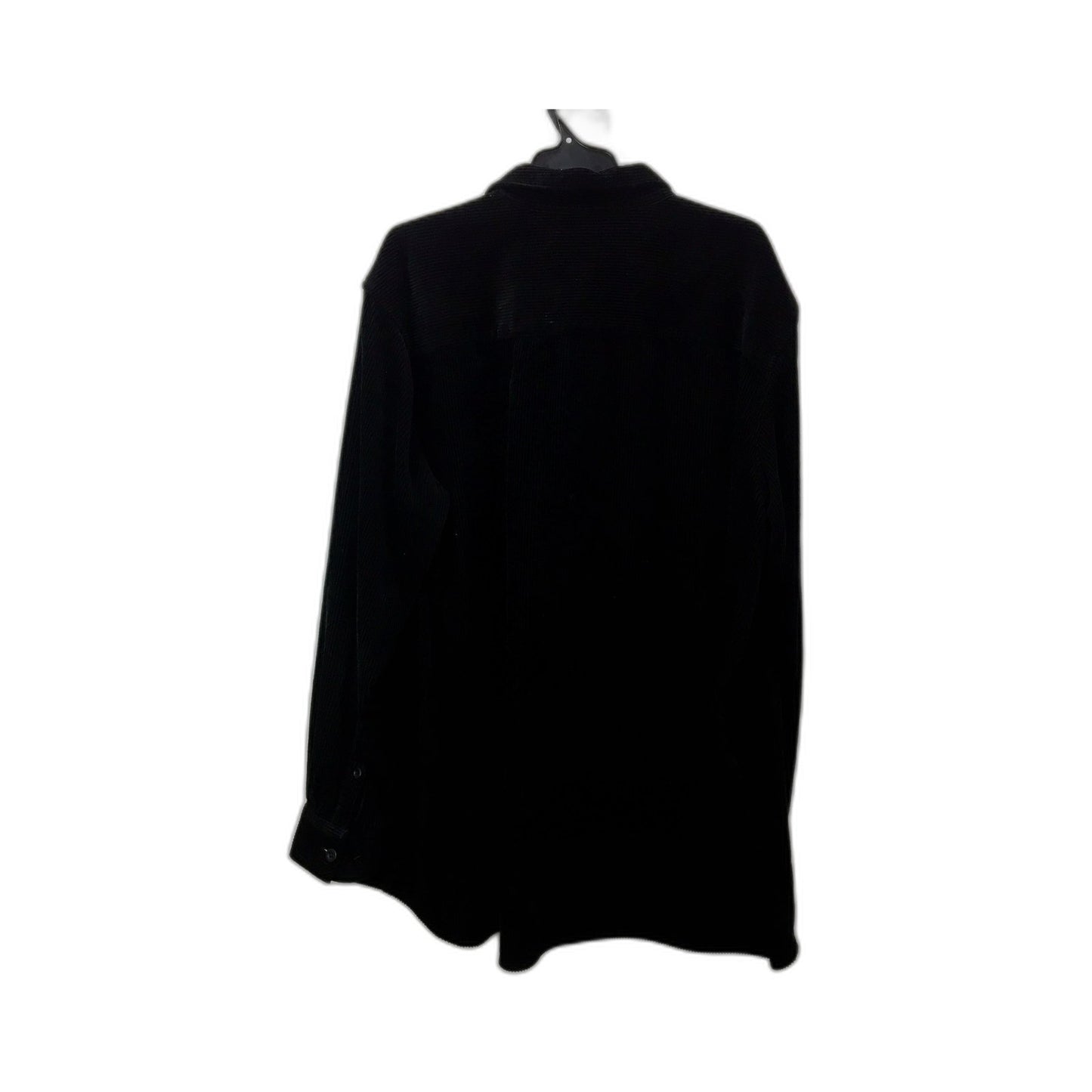 Johnny Bigg Mens Button down, Corduroy Comfortable Cotton Blend Black Size 3XL