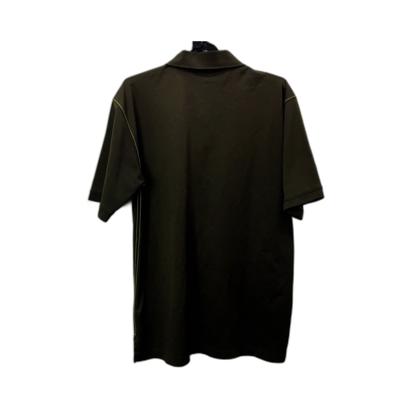 Nike Mens Olive Green Moisture Wicking Breathable Polo Shirt, Size M