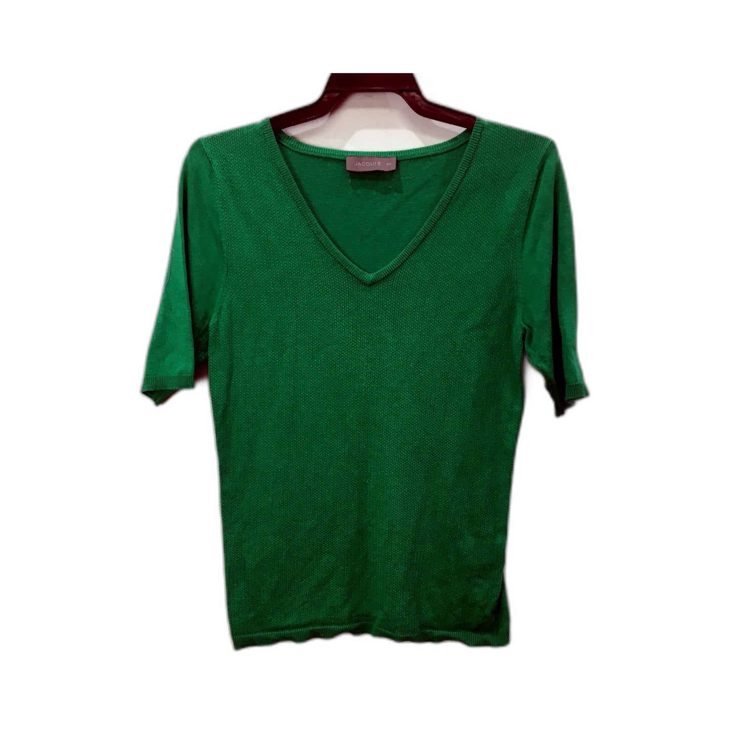 Womens Jacqui-e Pullover Sweater in Soft, Cozy Green for Comfortable XS Fit