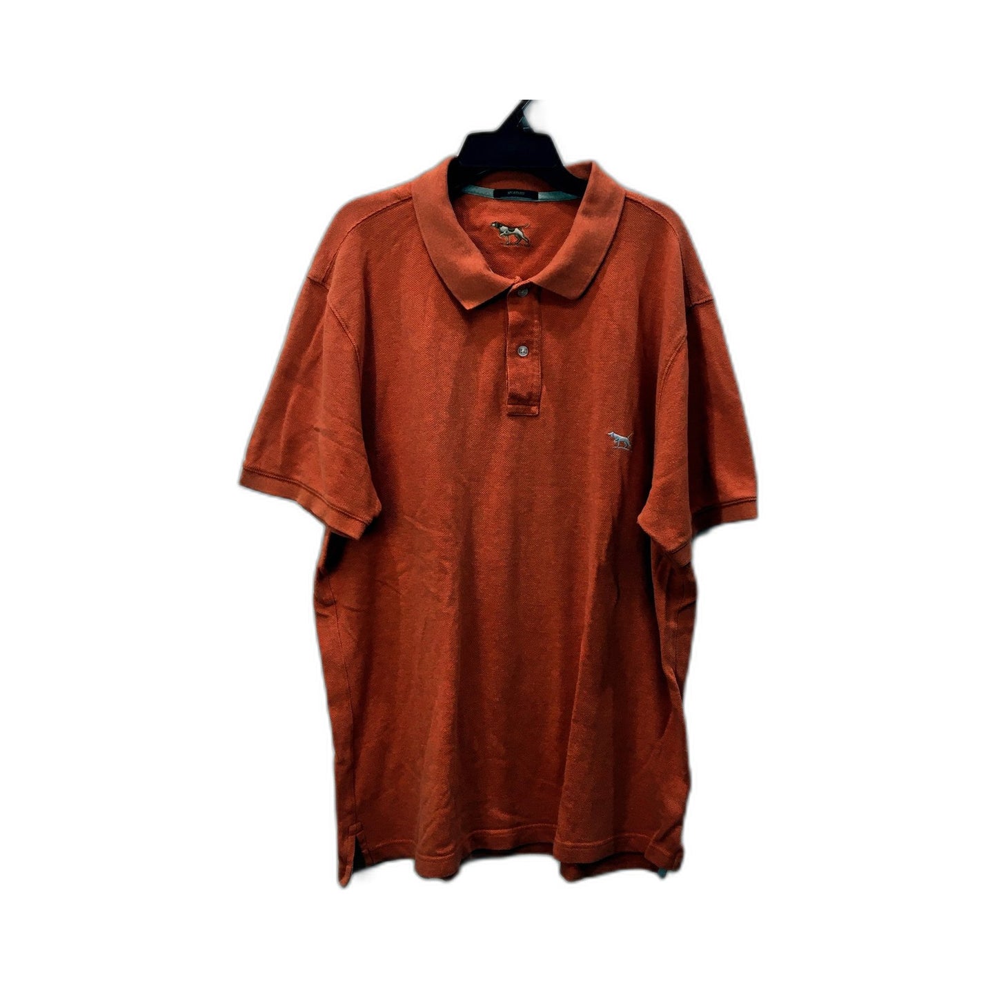 Mens Sports Fit Pointer Orange Cotton Polo Shirt Casual Large