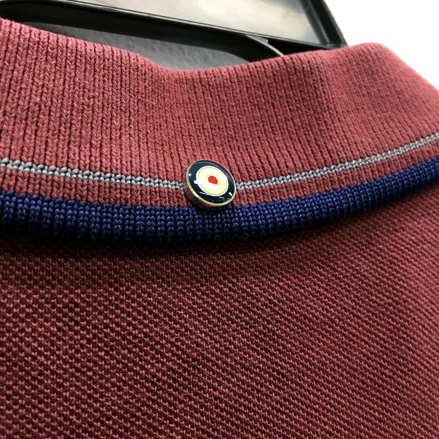 Ben Sherman Mens Organic Cotton Burgundy Polo Shirt in XXL Size