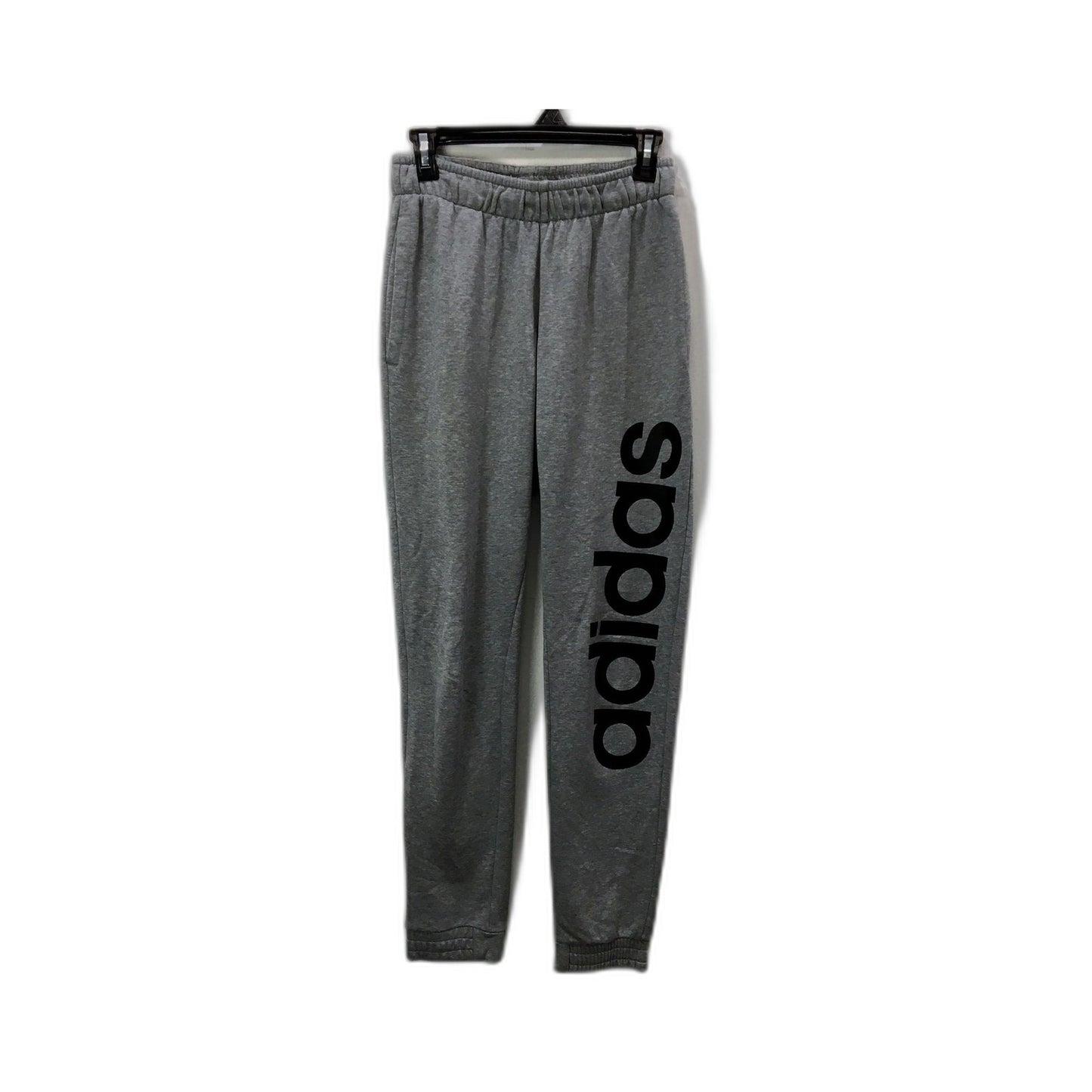 Adidas Mens Gray Sweatpants Comfortable Athletic Lounge Pants Size Small