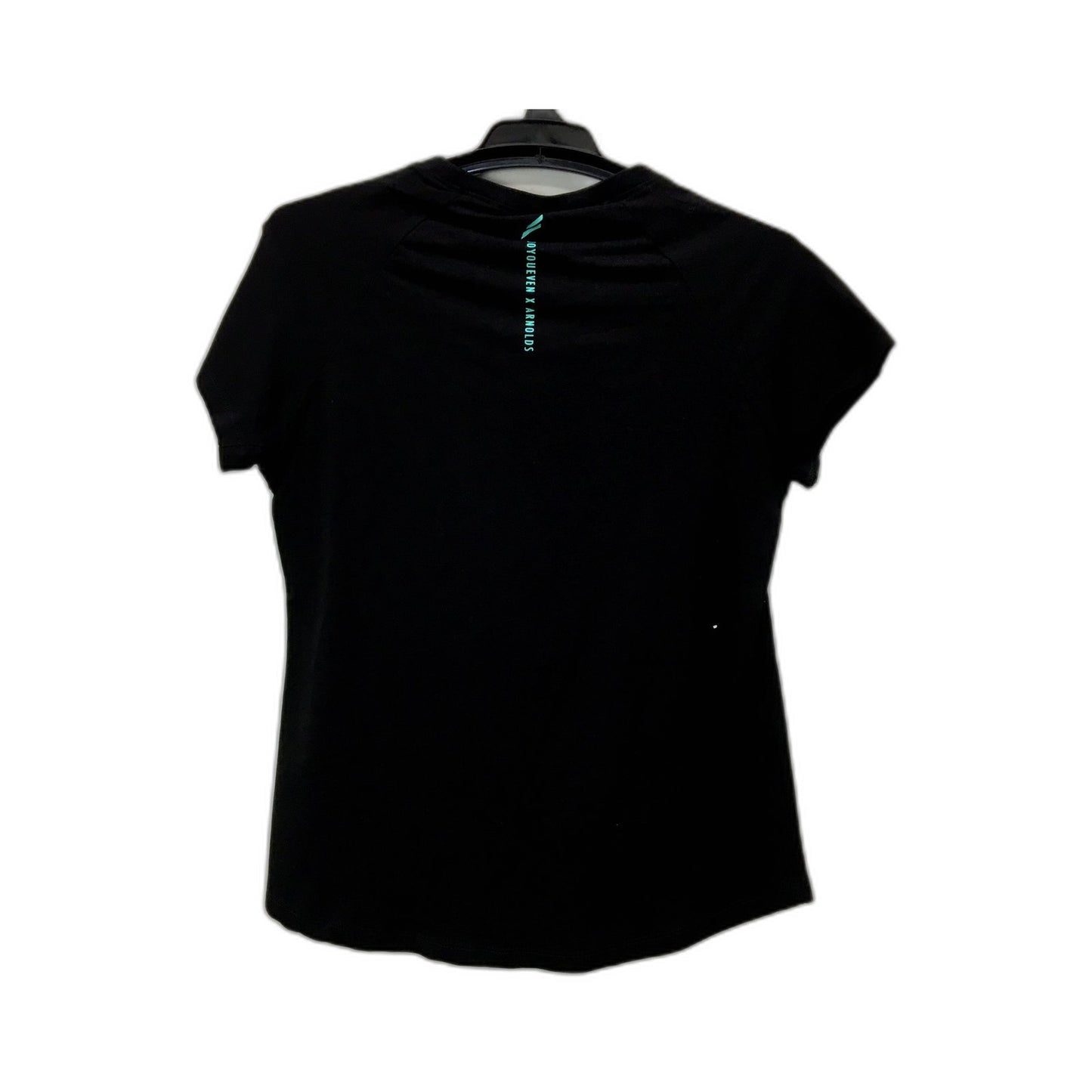 Doyoueven Womens Cotton Blend T-Shirt Comfortable Workout Gym Top Black NEW