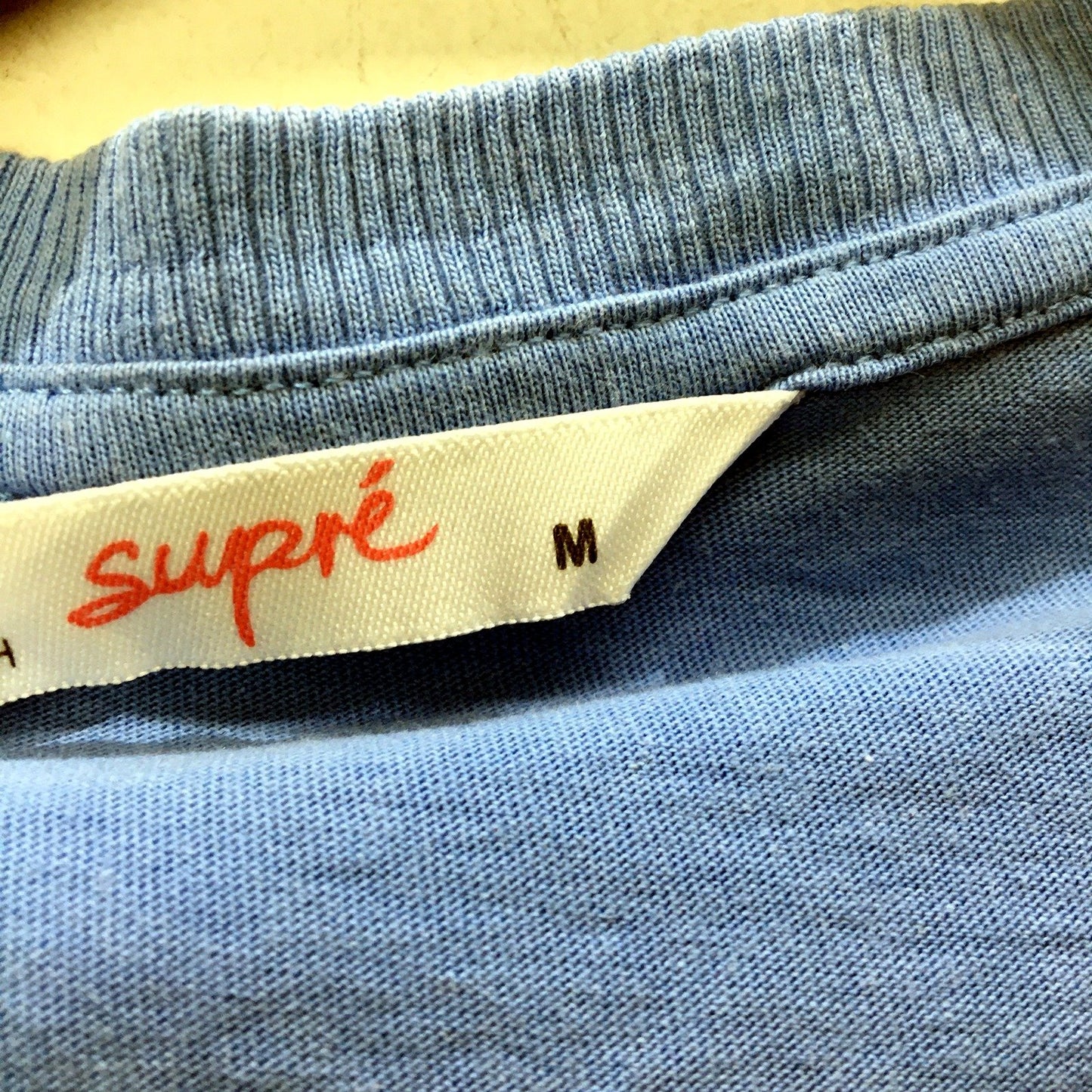 Supre Womens Cropped Sweatshirt Soft Comfortable Cotton Blend Blue Size Medium
