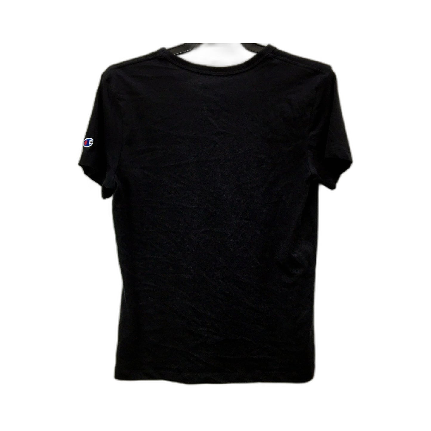 Champion Womens Cotton Athletic T-Shirt in Black, XS Size
