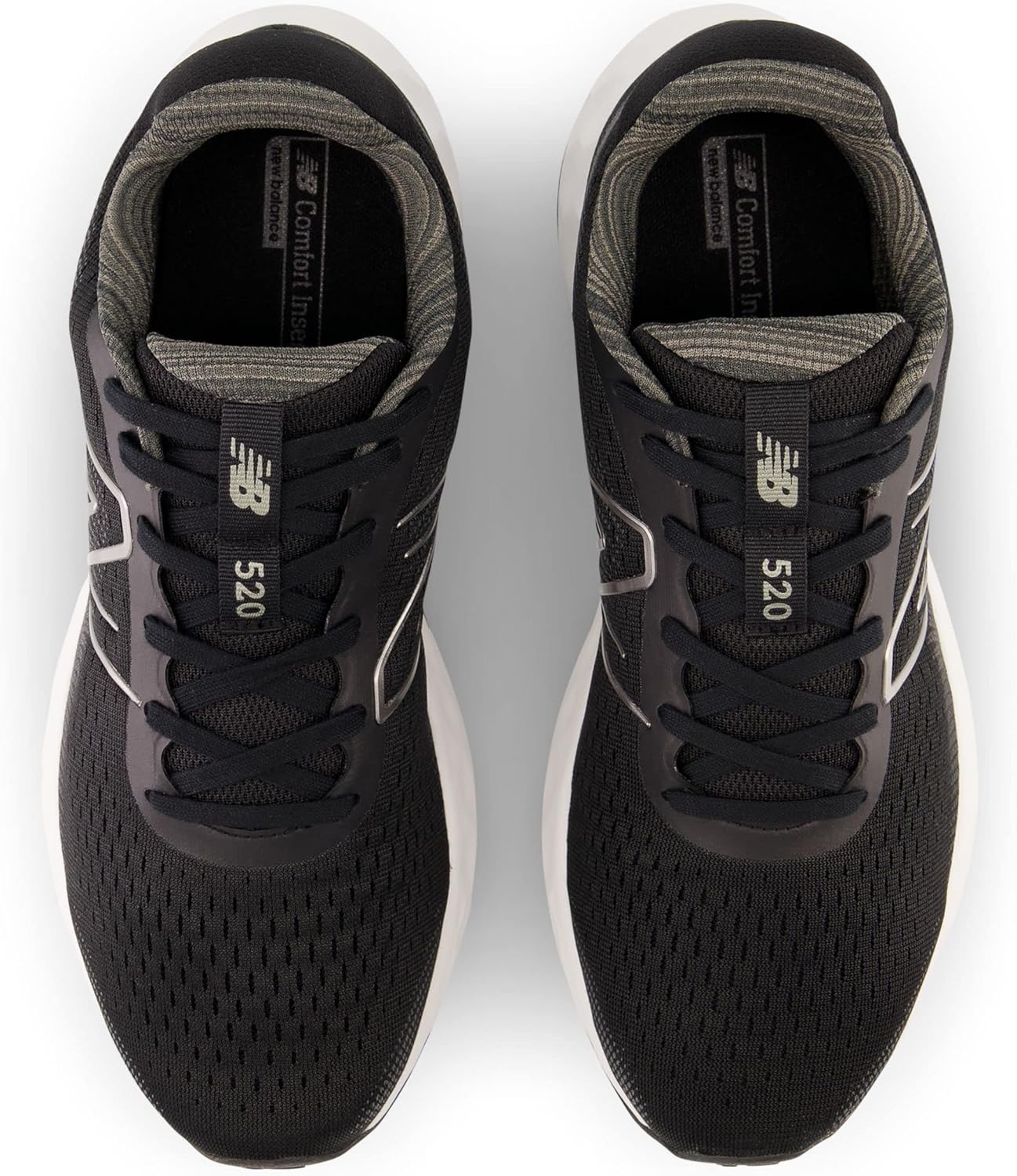 New Balance Men 520V8 Black Grey Running Sport US 12 WIDE Fit EUR 46.5 NEW