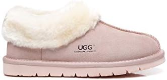 UGG Australian Shepherd Premium Soft Sheepskin Wool Slippers Pink Size US 11 NEW