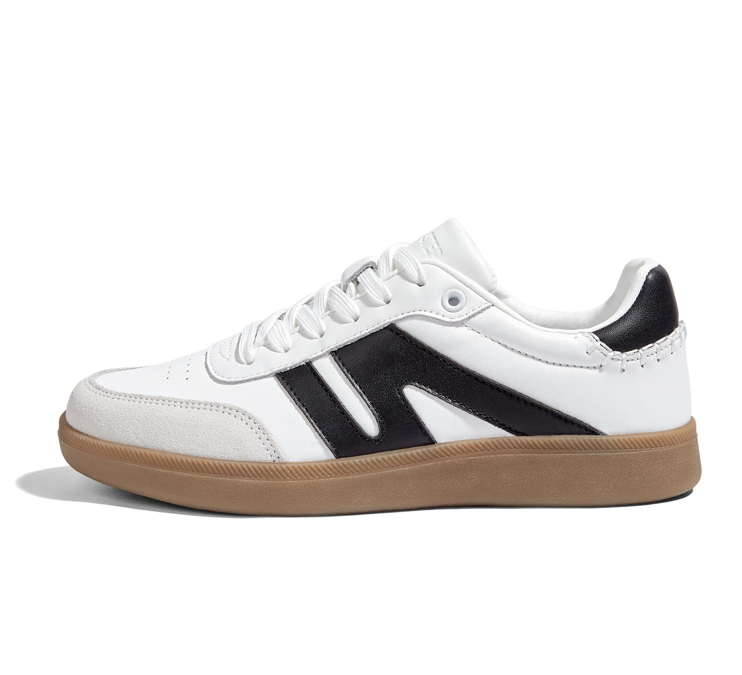 LUCKY STEP Retro Gum Sole Trainers Tennis Skate Shoes White Ladies US 11 NEW