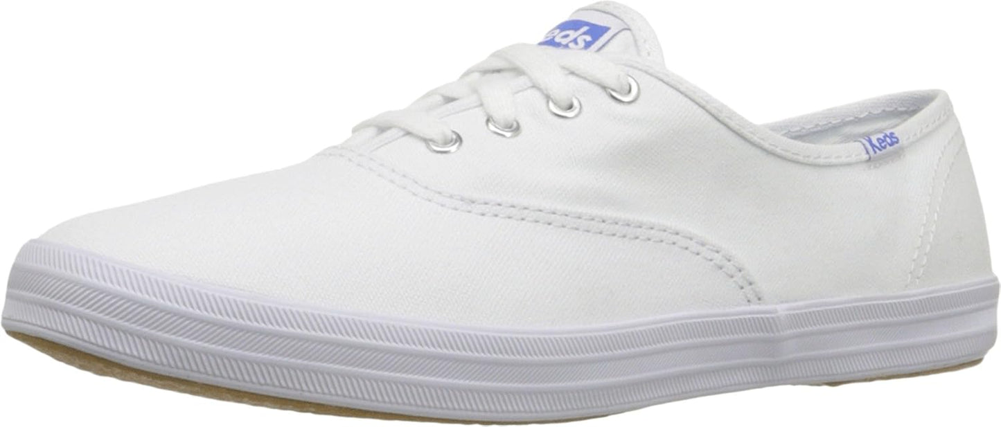 Keds Champion Canvas Trainers Casual Comfortable Lightweight White US 8.5 NEW