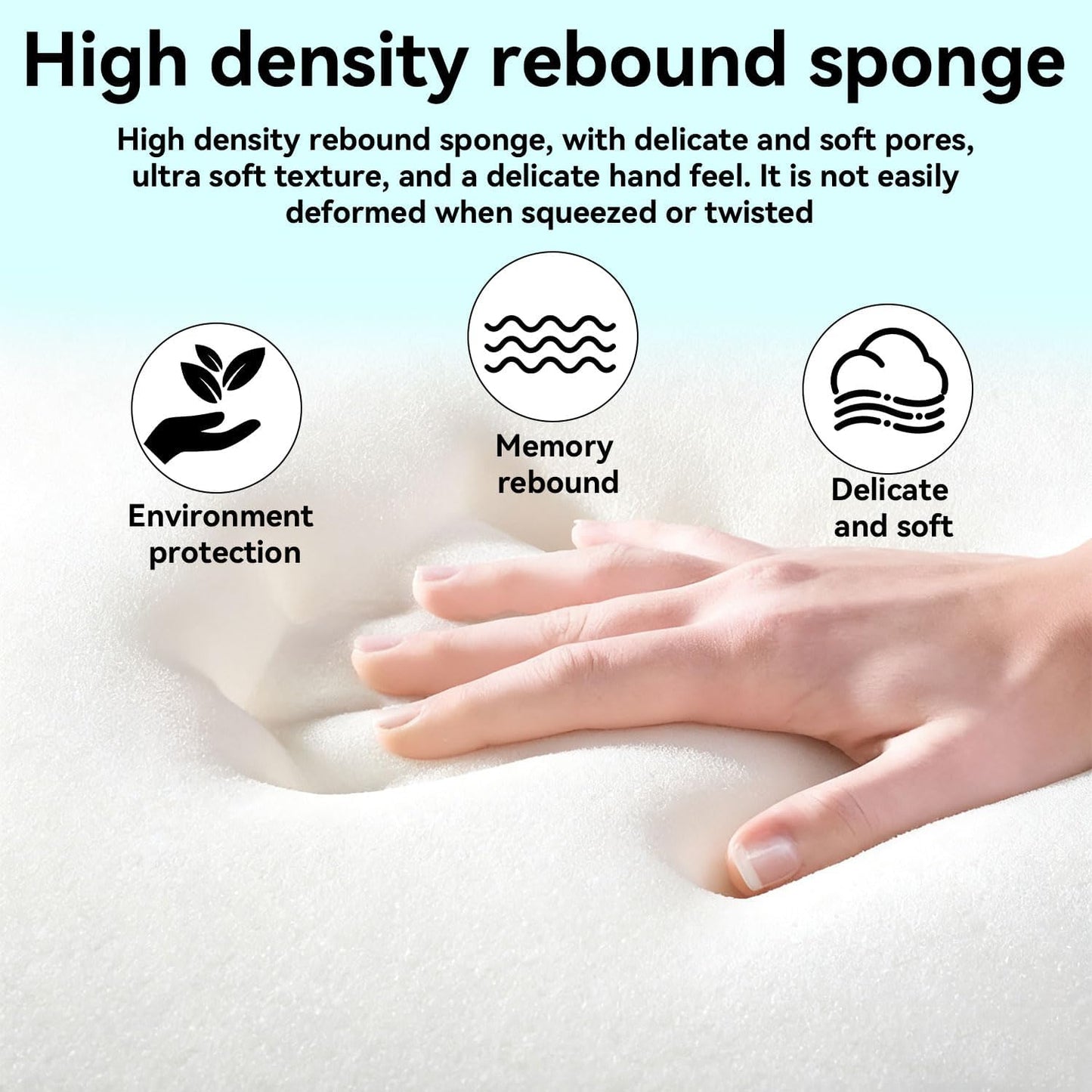 ZH CAHA Ergonomic Contour Memory Foam Neck Pillow for Pain Relief Grey-White NEW