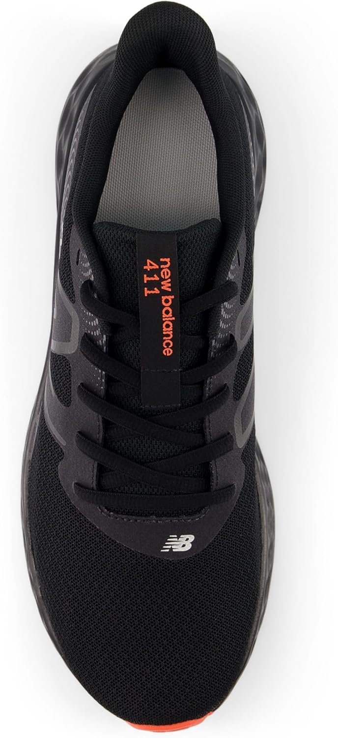 New Balance Trainers 411 Black Orange Toe Running Shoes Mens US 12 NEW