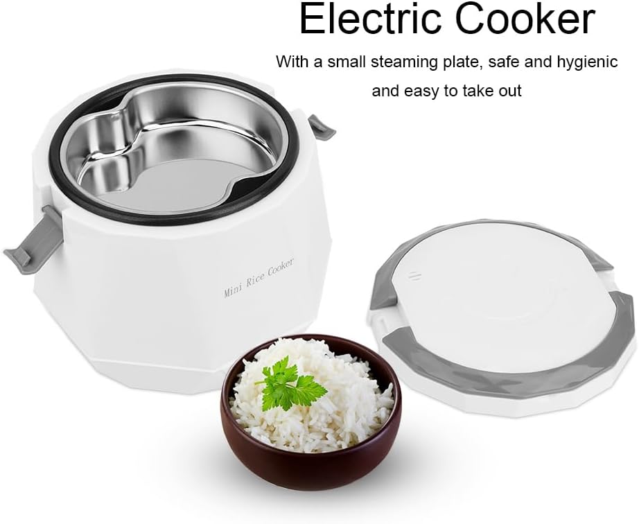 Jectse 1.6L Mini Rice Cooker, Portable Travel Steamer, Small Removable Pot DEMO