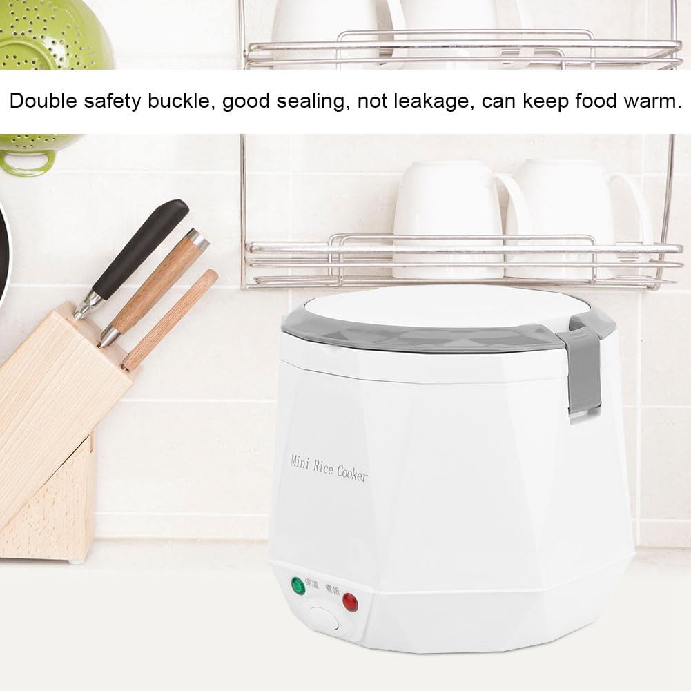 Jectse 1.6L Mini Rice Cooker, Portable Travel Steamer, Small Removable Pot DEMO