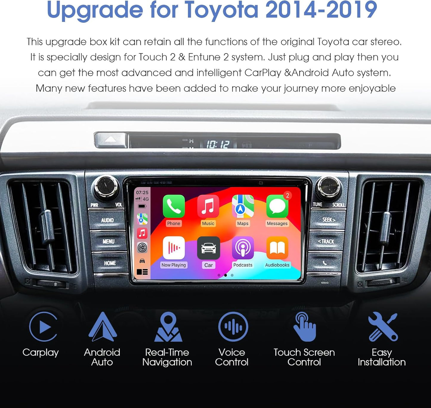 EZoneTronics Wireless CarPlay Adapter for Toyota Touch2 & Entune Radio NEW