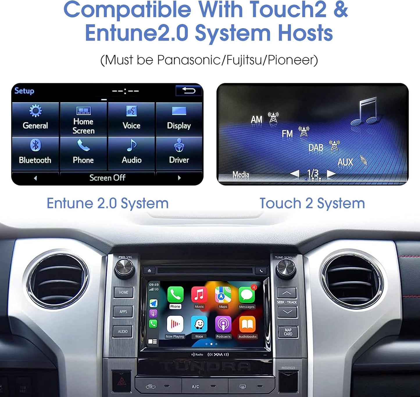 EZoneTronics Wireless CarPlay Adapter for Toyota Touch2 & Entune Radio NEW