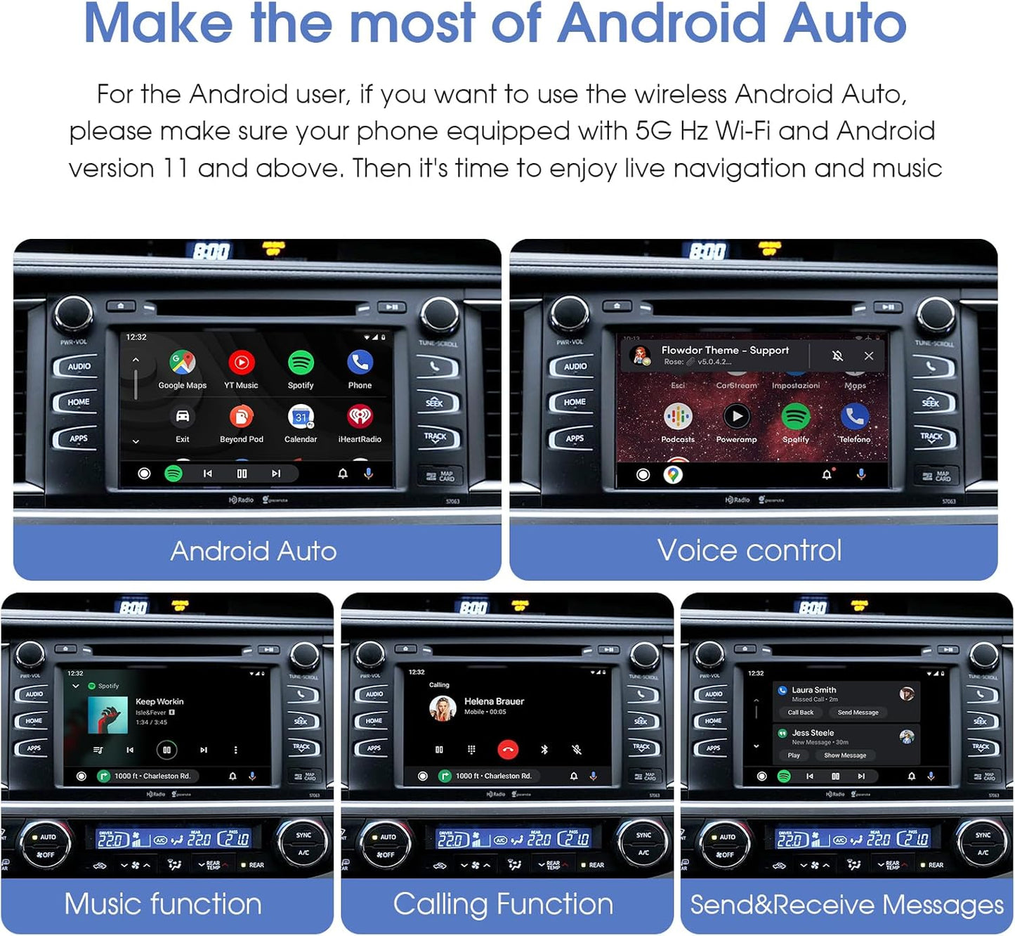 EZoneTronics Wireless CarPlay Adapter for Toyota Touch2 & Entune Radio NEW