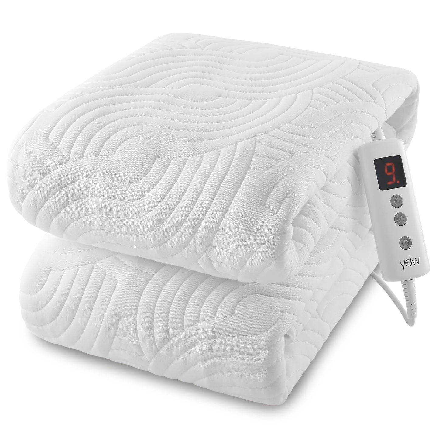 YDW Electric Mattress Pad Fully Fitted Heated Underblanket Air-Layer DOUBLE NEW