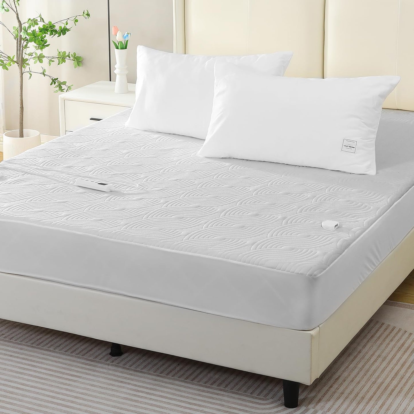 YDW Electric Mattress Pad Fully Fitted Heated Underblanket Air-Layer DOUBLE NEW