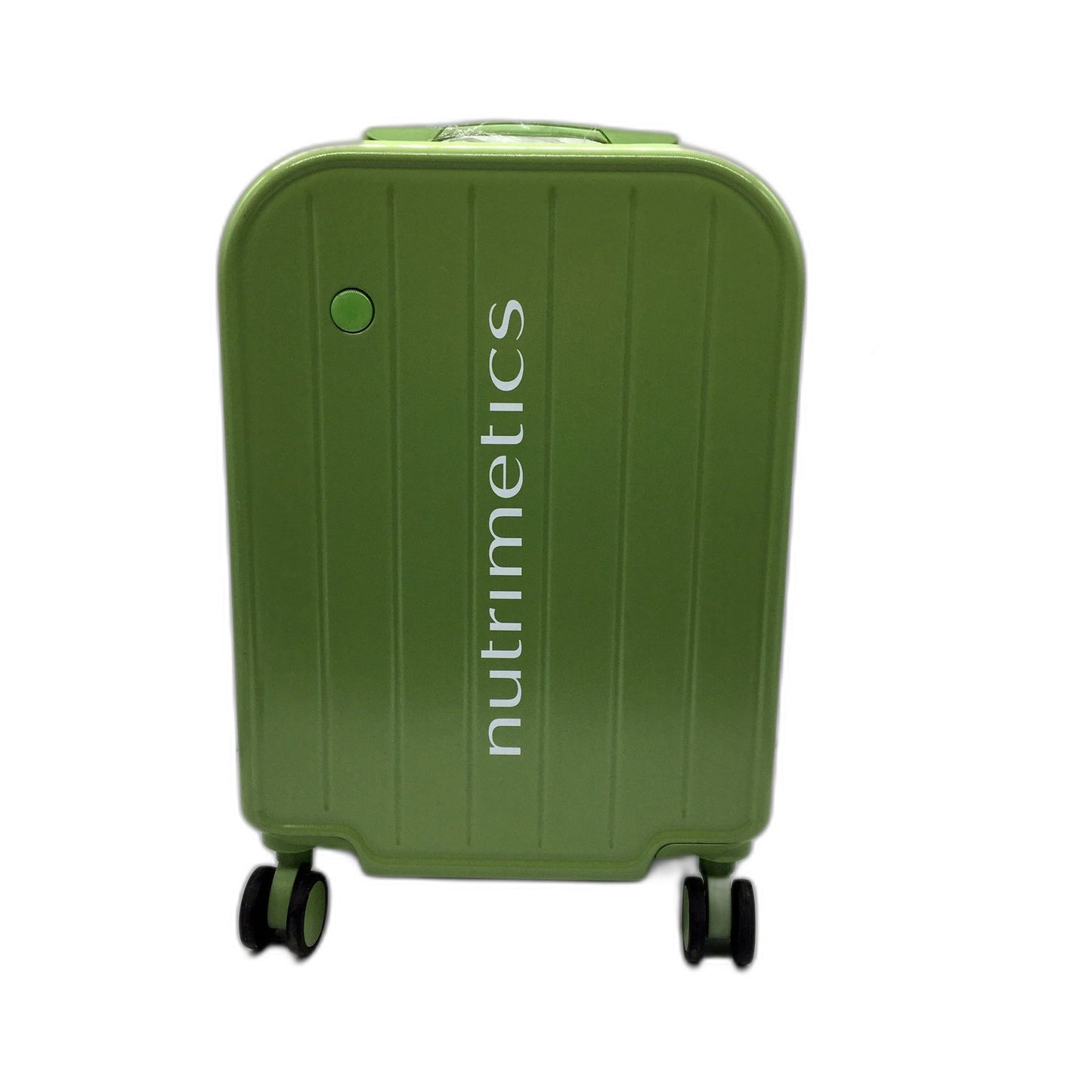 Nutrimetics 50cm Hardside Spinner Carry-On Luggage Suitcase in Green NEW