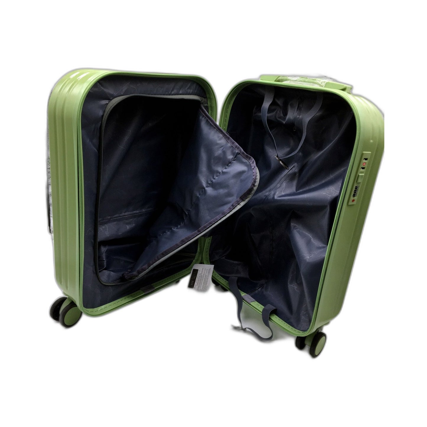 Nutrimetics 50cm Hardside Spinner Carry-On Luggage Suitcase in Green NEW