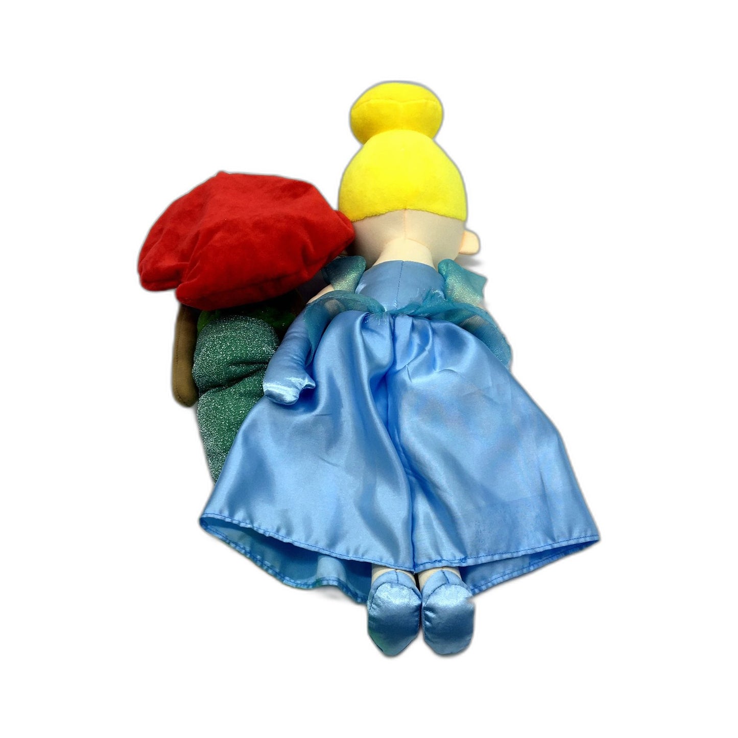 Disney Princess Ariel & Cinderella Plush Dolls Costume 2 Pack Soft Toys NEW