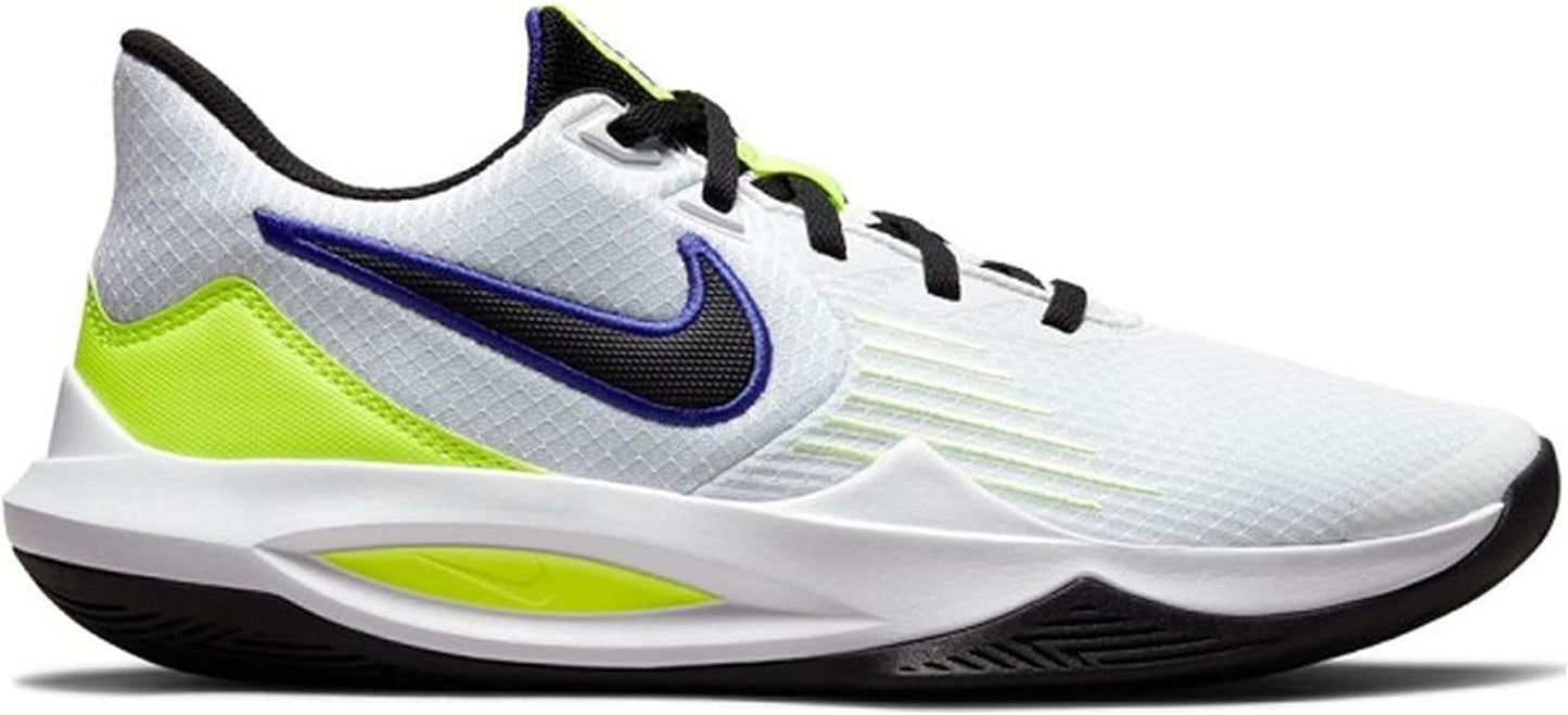 Nike White Volt Basketball Shoes Precision 5 High-Performance Mens US 10.5 NEW