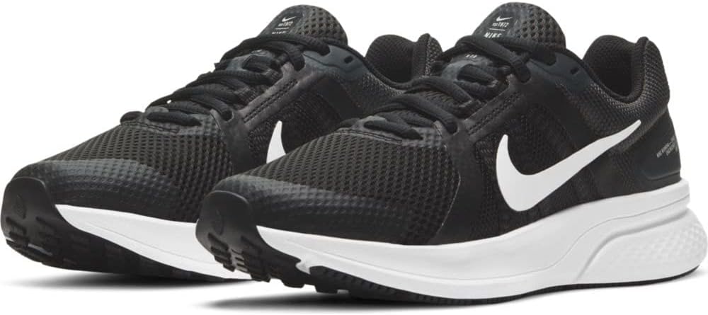 Nike Run Swift 2 Black White Dk Smoke Grey Road Running Shoes Women US 10 NEW