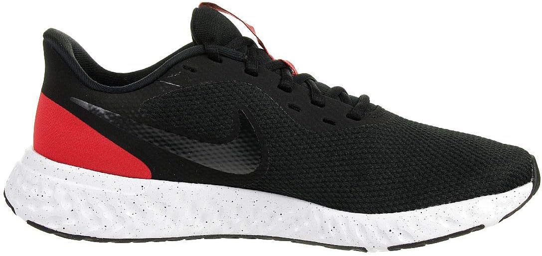 Nike Revolution 5 Black Anthracite University Red Running Shoes Men US 11 NEW