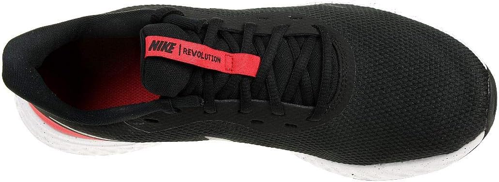 Nike Revolution 5 Black Anthracite University Red Running Shoes Men US 11 NEW
