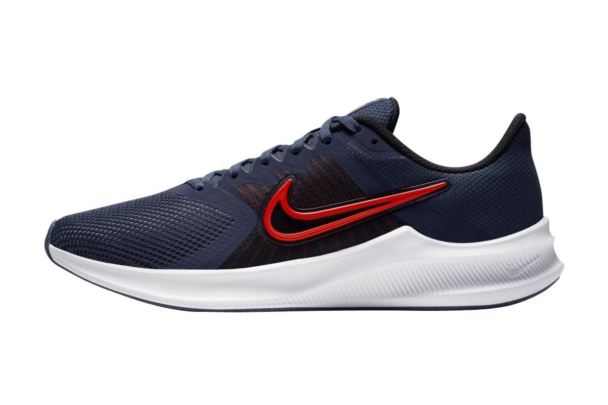 Nike Thunder Navy & Red Logo Downshifter 11 Running Sneakers Mens US 11.5 NEW