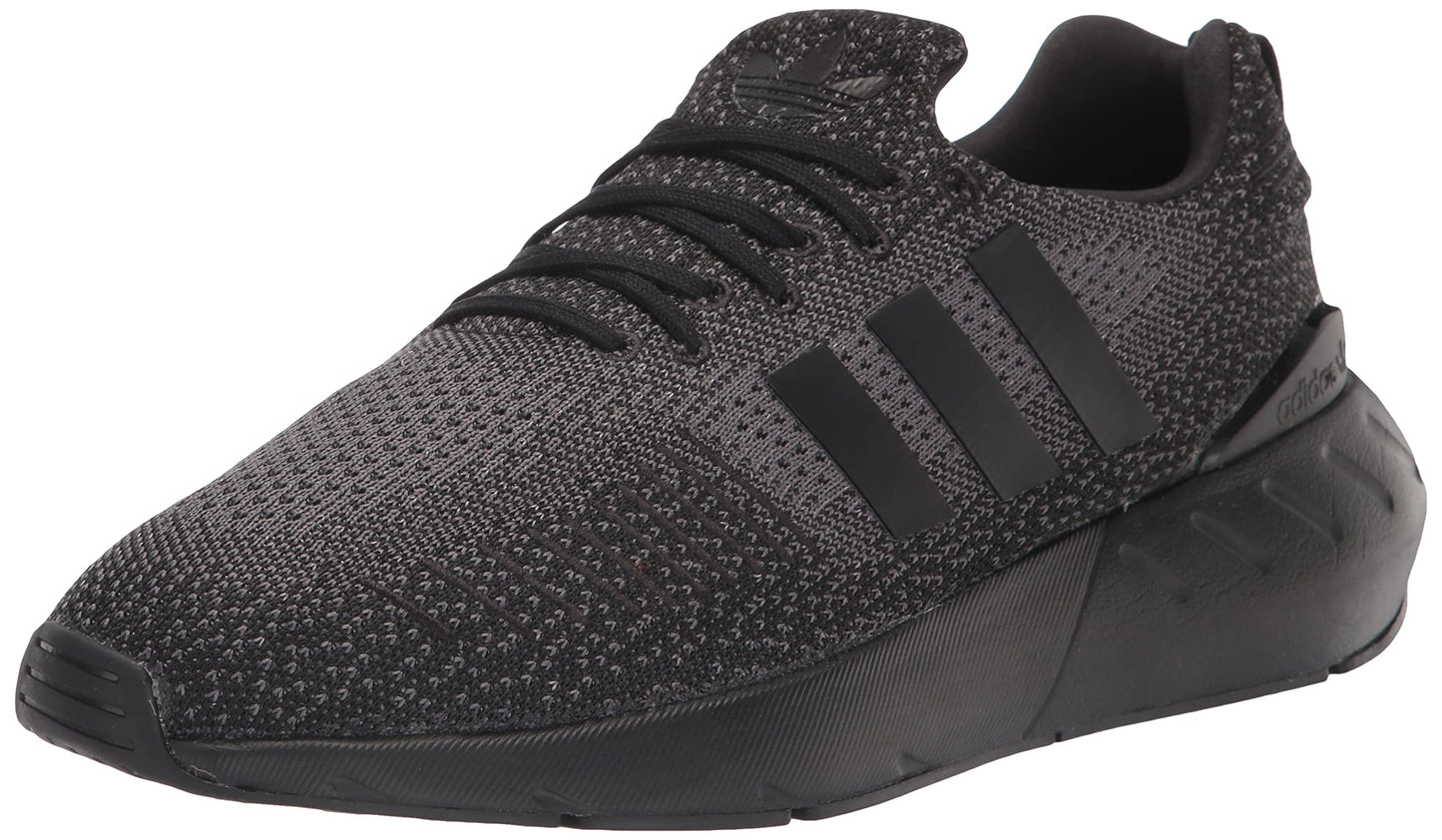 Adidas Originals Swift Run 22 Black Grey Fabric Sneakers Mens Size US 8 NEW