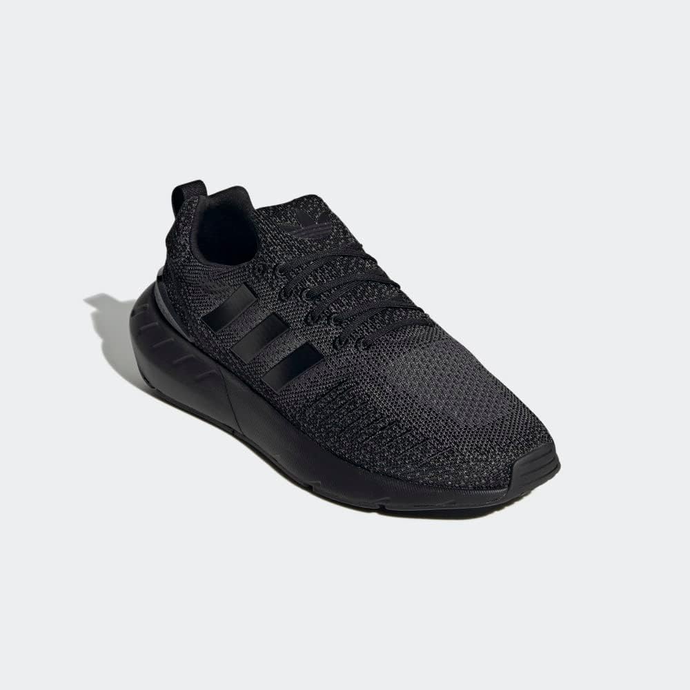 Adidas Originals Swift Run 22 Black Grey Fabric Sneakers Mens Size US 8 NEW