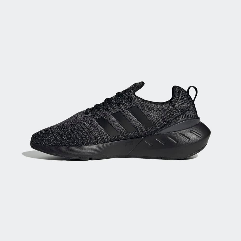 Adidas Originals Swift Run 22 Black Grey Fabric Sneakers Mens Size US 8 NEW