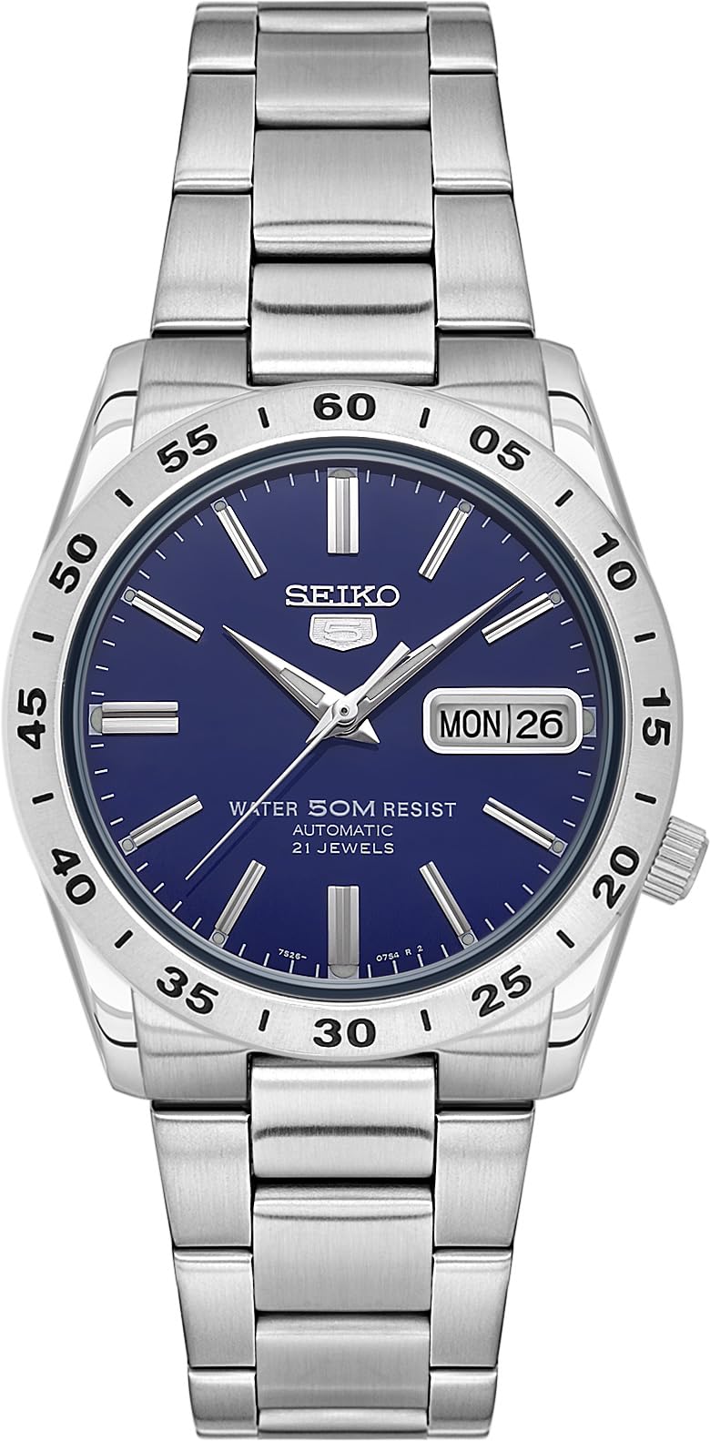 SEIKO Automatic Analogue Business Wrist Watch for Men & Women, Stylish Blue DEMO