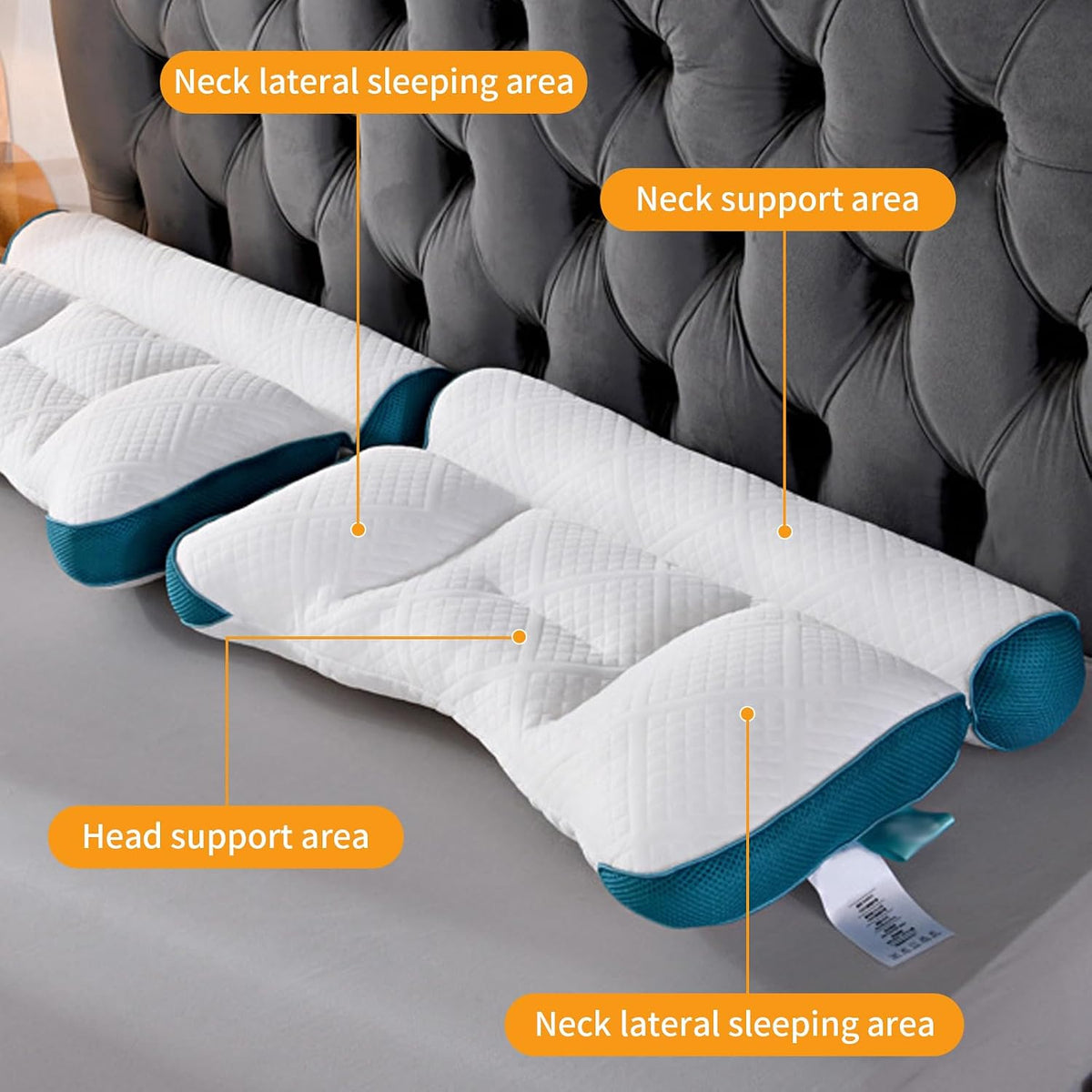 Elancee Neck Cervical Sleeping Pillow Supportive Design Comfortable Sleep NEW