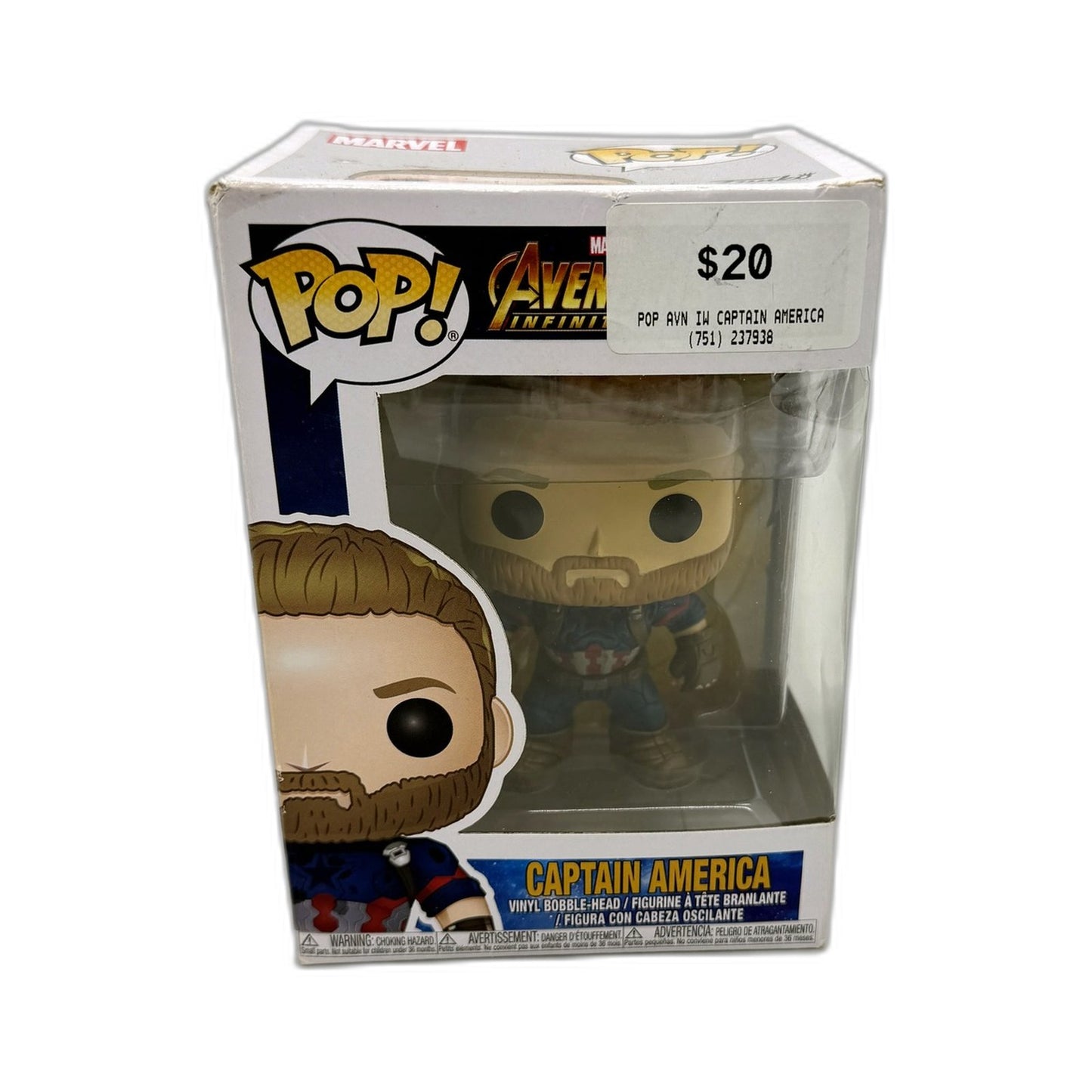 Funko Pop! Marvel Avengers Infinity War Captain America Collectible Figure
