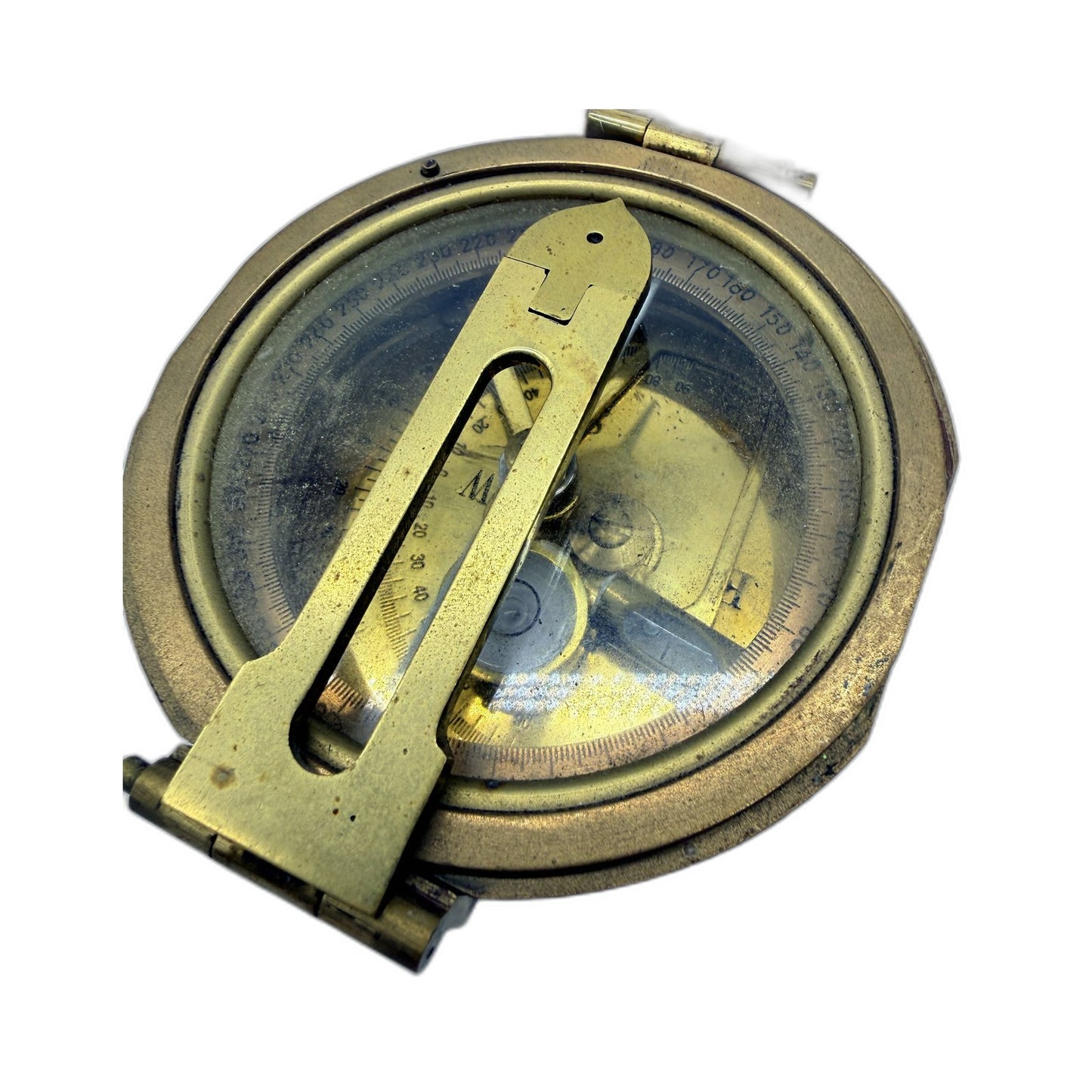 Natural Sine Vintage Heavy Brass Compass Navigation Tool Antique Style Replica