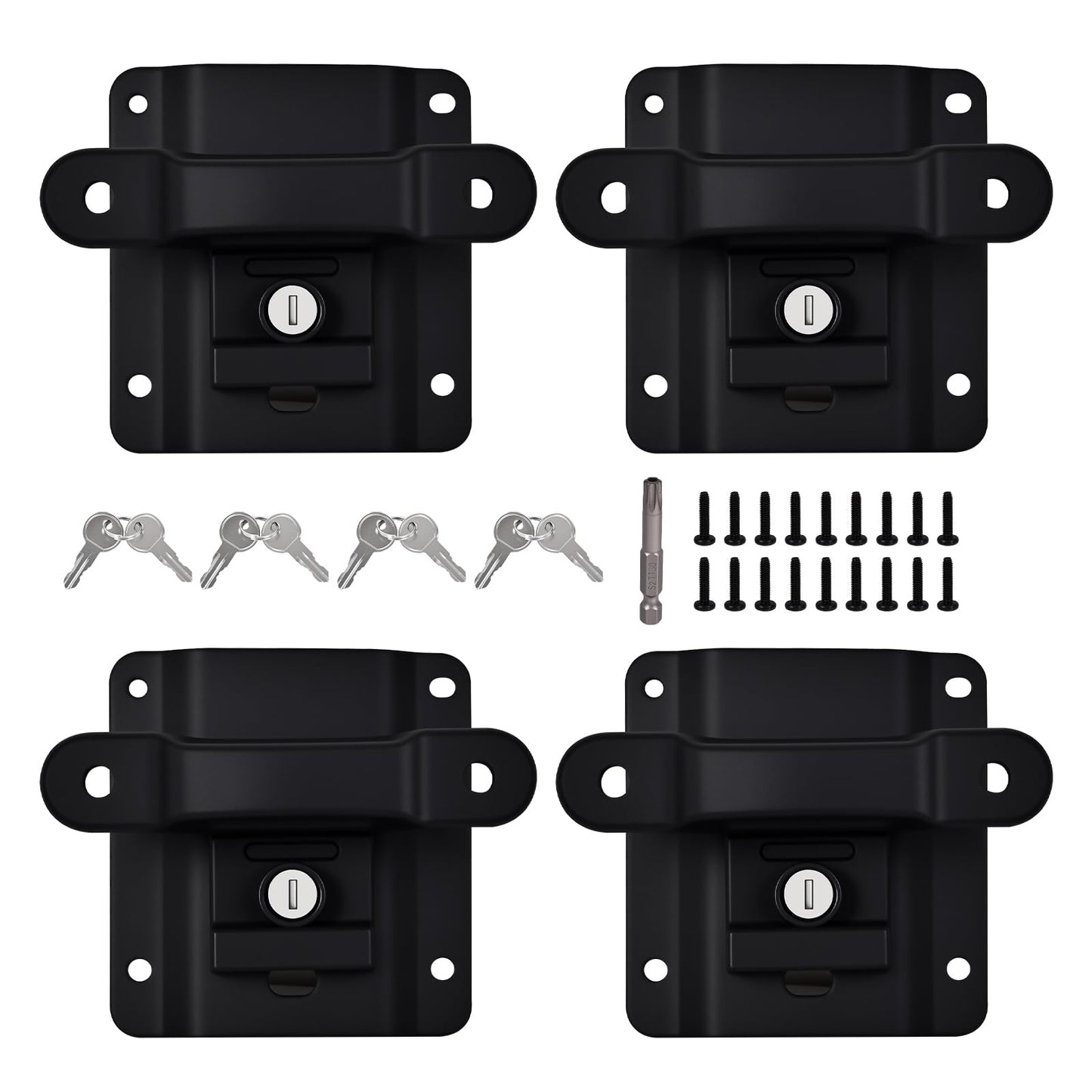 KIMCARLEY 4Pck Tie Down Anchors Custom-fit for Ford F150 F250 F350 Raptor NEW