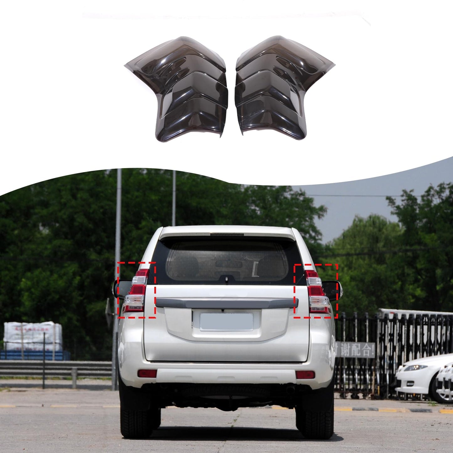 YinanIutos Smoke Rear Light Assemblies for Toyota Land Cruiser 200 Series NEW