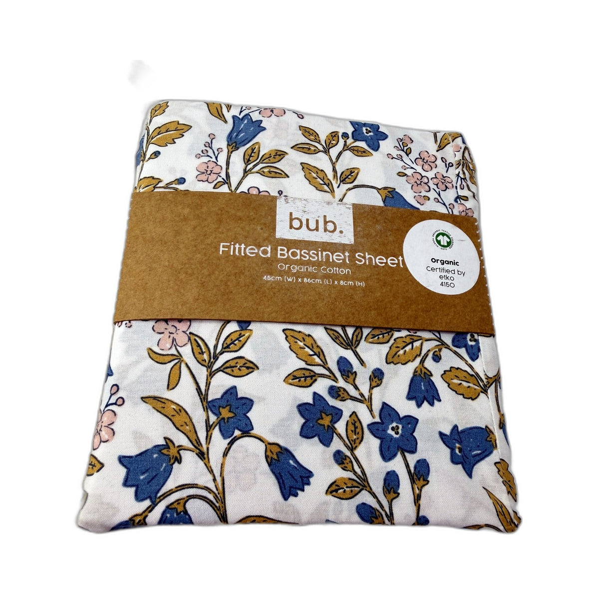 bub. Organic Cotton Hooded Towel, Floral Cot & Basinet Sheet Set NEW
