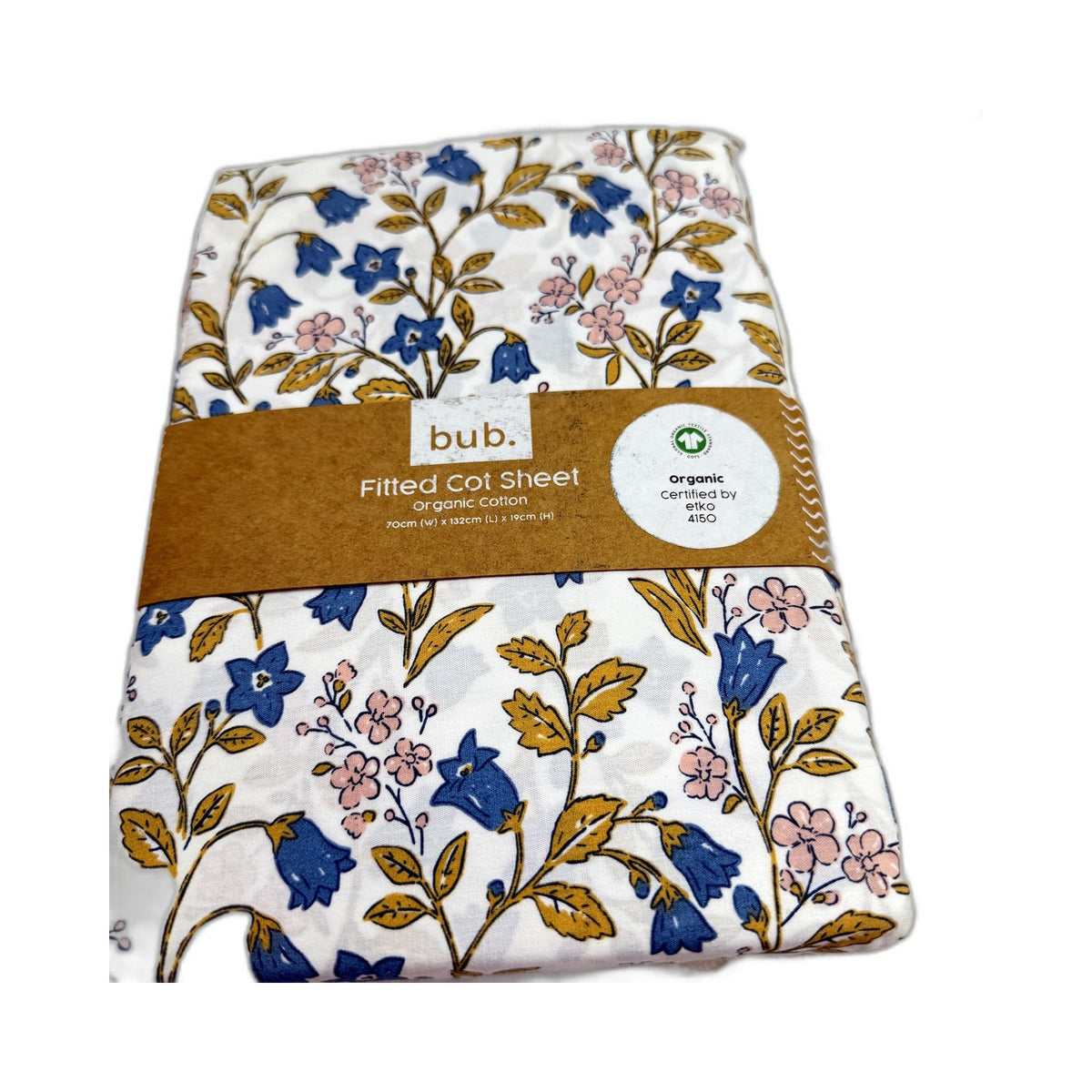 bub. Organic Cotton Hooded Towel, Floral Cot & Basinet Sheet Set NEW