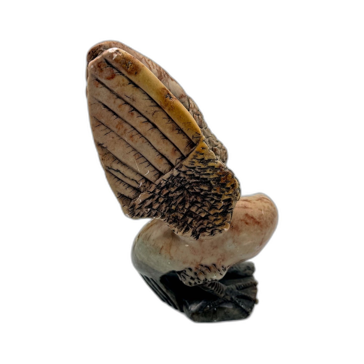 Hand Crafted Carved Marble Sculpture Decorative Eagle Art Bird Of Prey Figurine