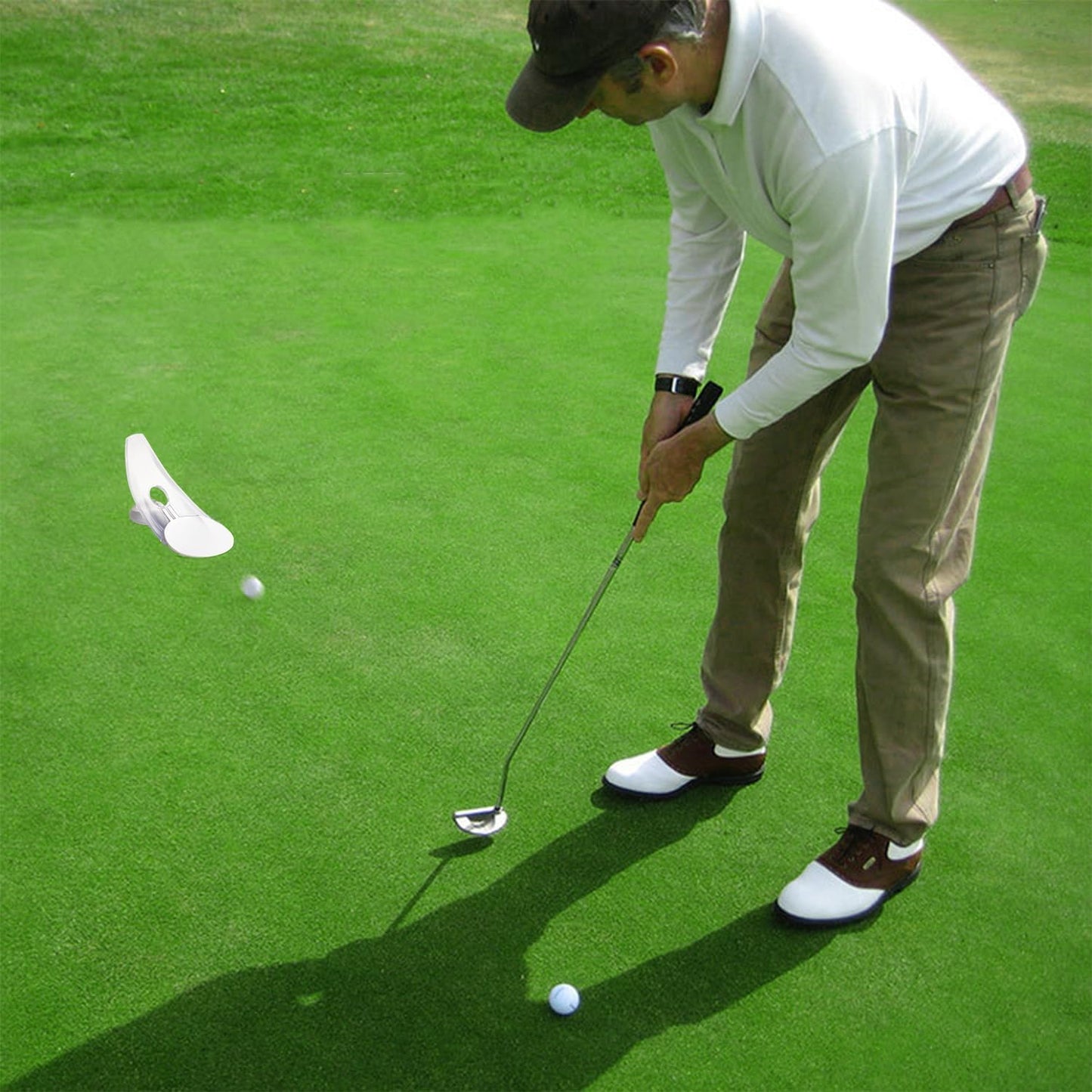 Aiokuo Folding Training Equipment Golf Putter Practicer Portable Indoor NEW