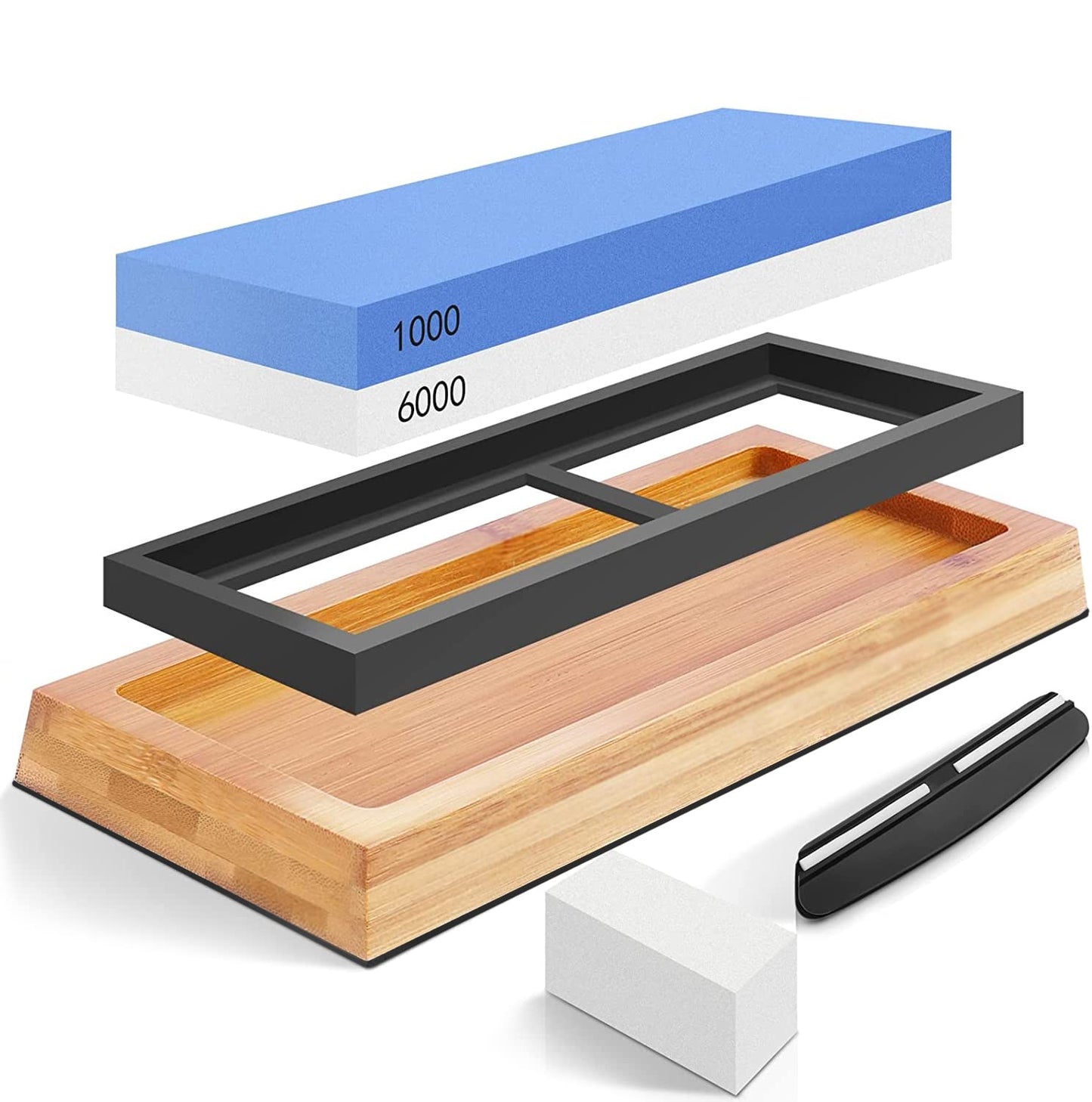 LQUAN 1000/6000 Whetstones Double-Sided Professional Whetstone Knife NEW