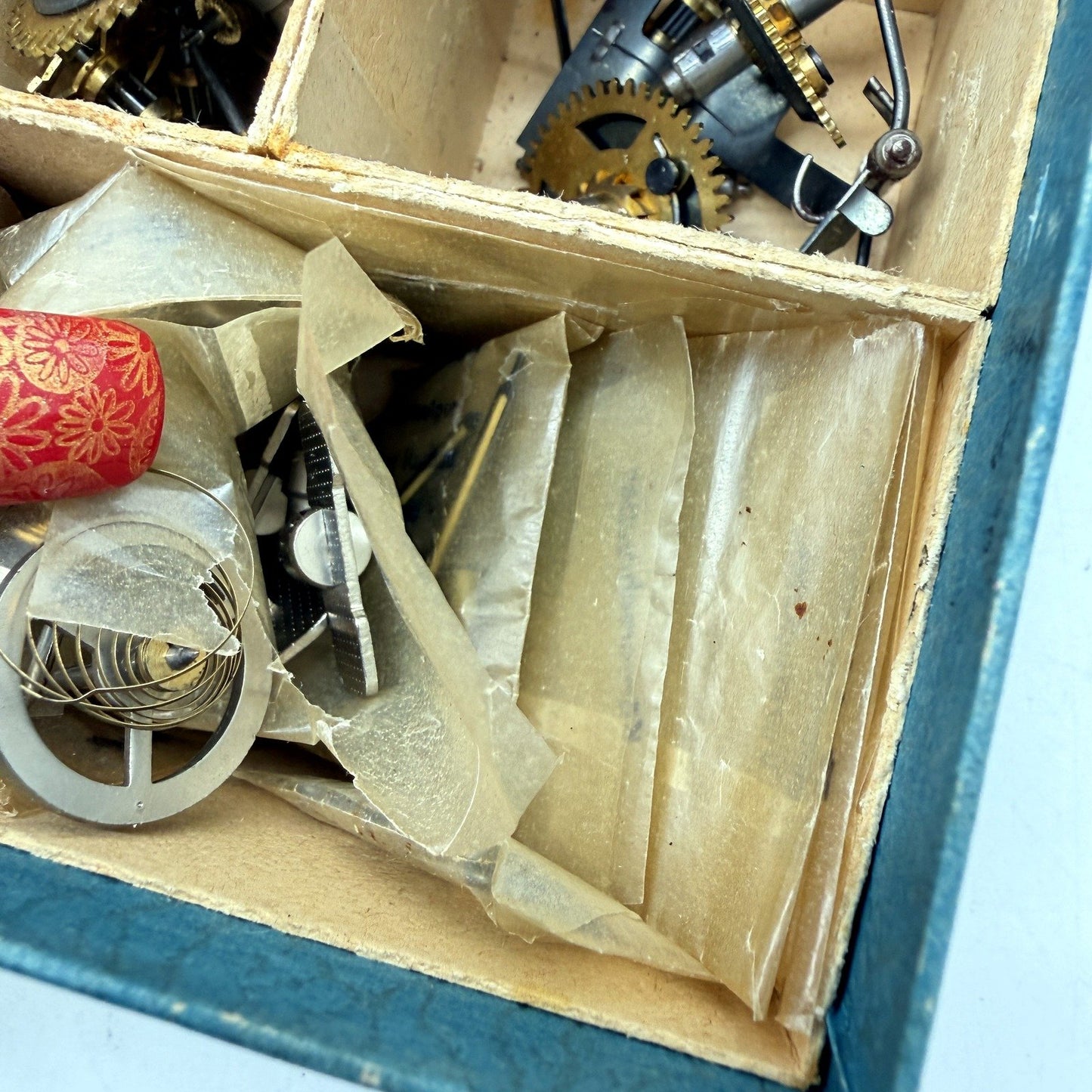 VINTAGE Clock Movement Parts By Peter Weckerwerk Ersatzteilpackung In Box